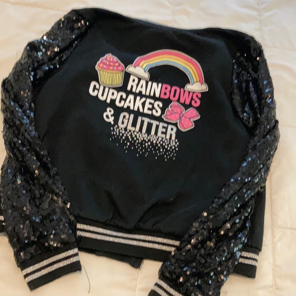 Jojo glitter sleeved jacket girls L